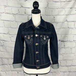 NWOT True Religion Jean Jacket Sz XS